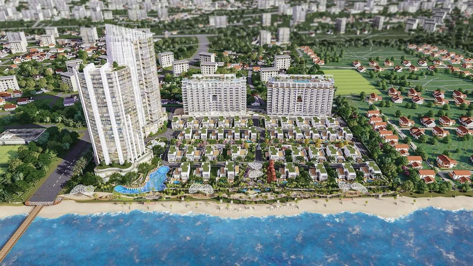 Lfamily Ocean View Apartment 91M2 - Aria Vung Tau Private Beach Resort, Can Ho Aria Vung Tau 91 M2 View Bien, Bai Bien Rieng 0*,  Vietnam